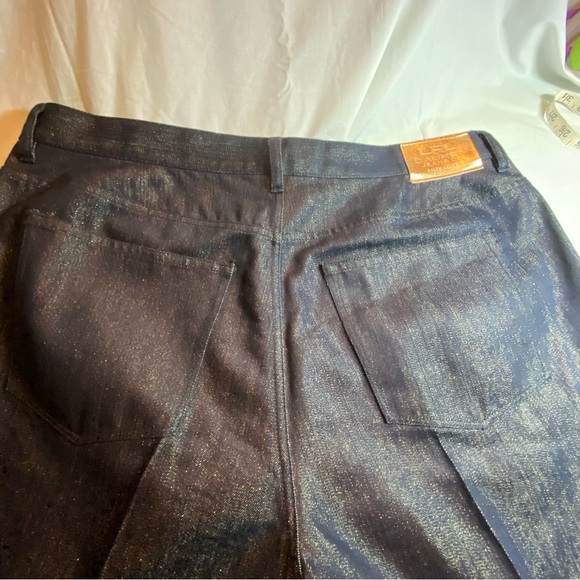 DONATED 🛑Ralph Lauren Dark Navy with gold thread Jeans. Sz16. - Picture 8 of 11